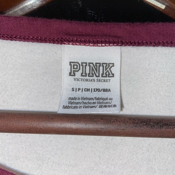 PINK burgundy and white sparkle shirt - Picture 2 of 2